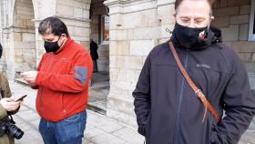 El secretario xeral de la CIG, Paulo Carril, en una protesta.