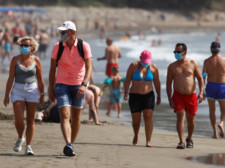 Turistas en Gran Canarias.