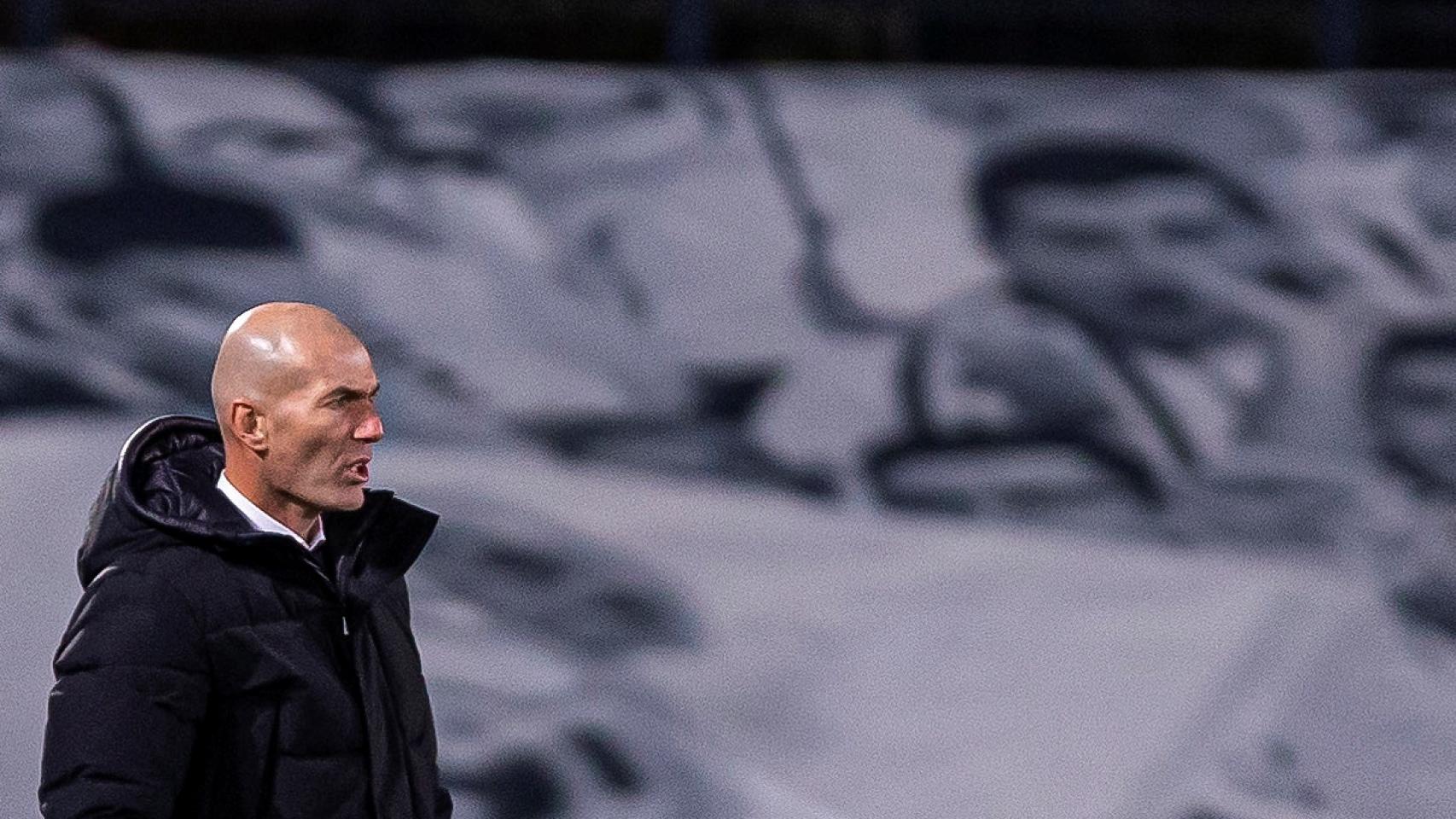 Zinedine Zidane, durante un partido de La Liga