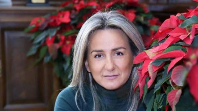 Milagros Tolón en la foto con la que felicitó la Navidad de 2019 a través de las redes sociales