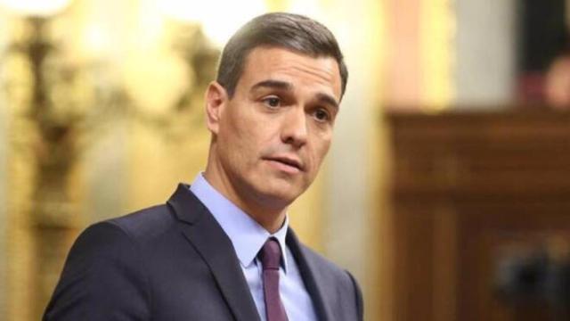 El presidente del Gobierno, Pedro Sánchez, este miércoles en el Congreso