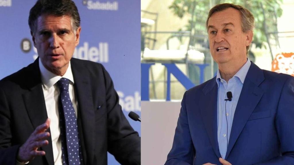 Jaime Guardiola, actual CEO de Banco Sabadell y César González-Bueno.