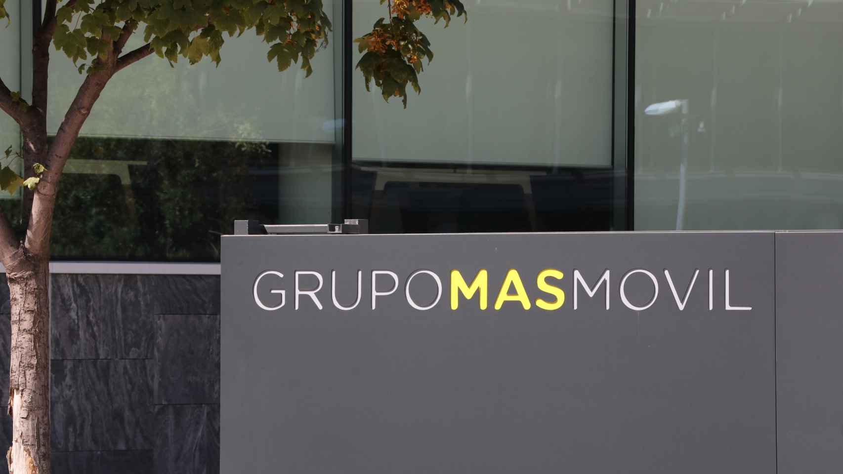 Fachada de la sede del Grupo MásMóvil en Madrid.