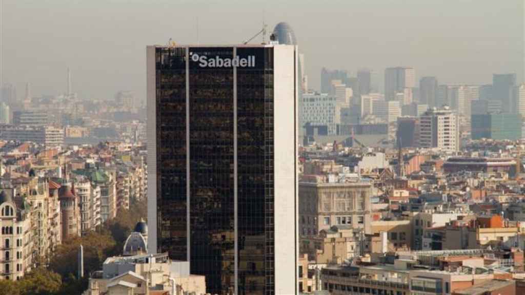 Torre de Banco Sabadell en Barcelona.