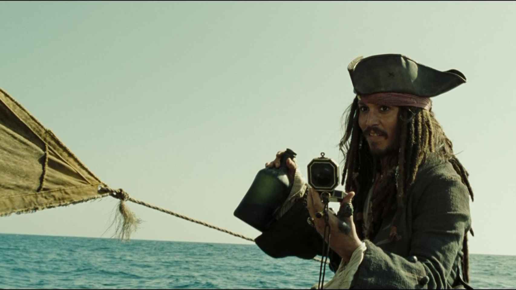 Johnny Deep en 'Piratas del Caribe: En el fin del mundo'.