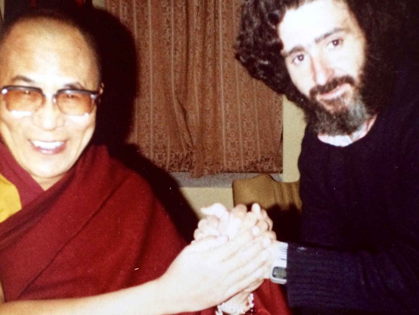 Ramiro junto al Dalai Lama.