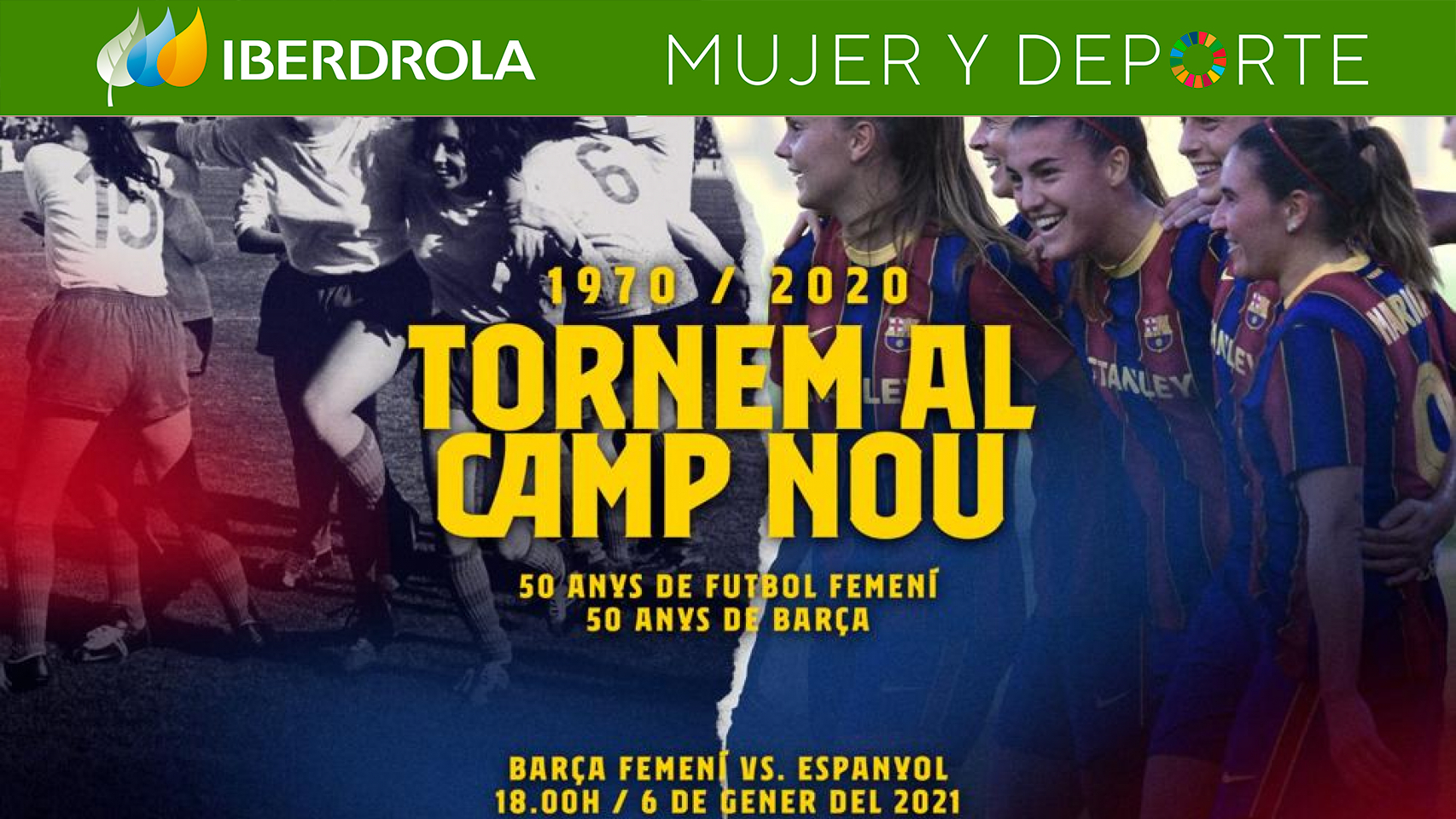 El Barça Femenino regresa al Camp Nou 50 años después