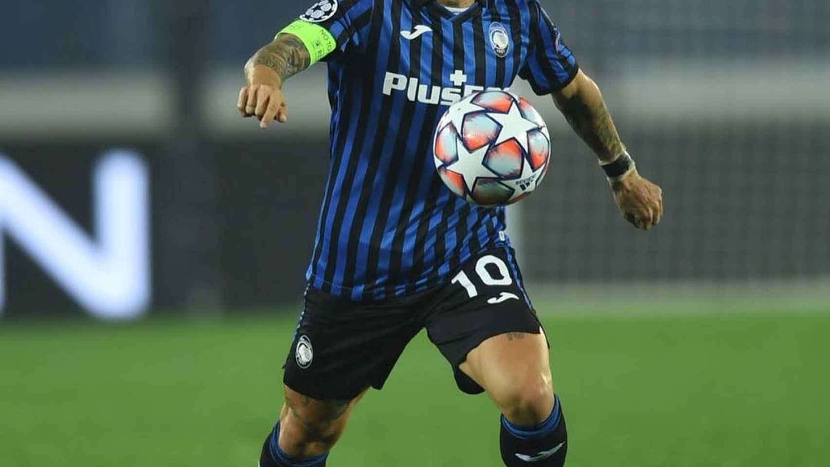 El 'Papu' Gómez en un partido de Champions con el Atalanta