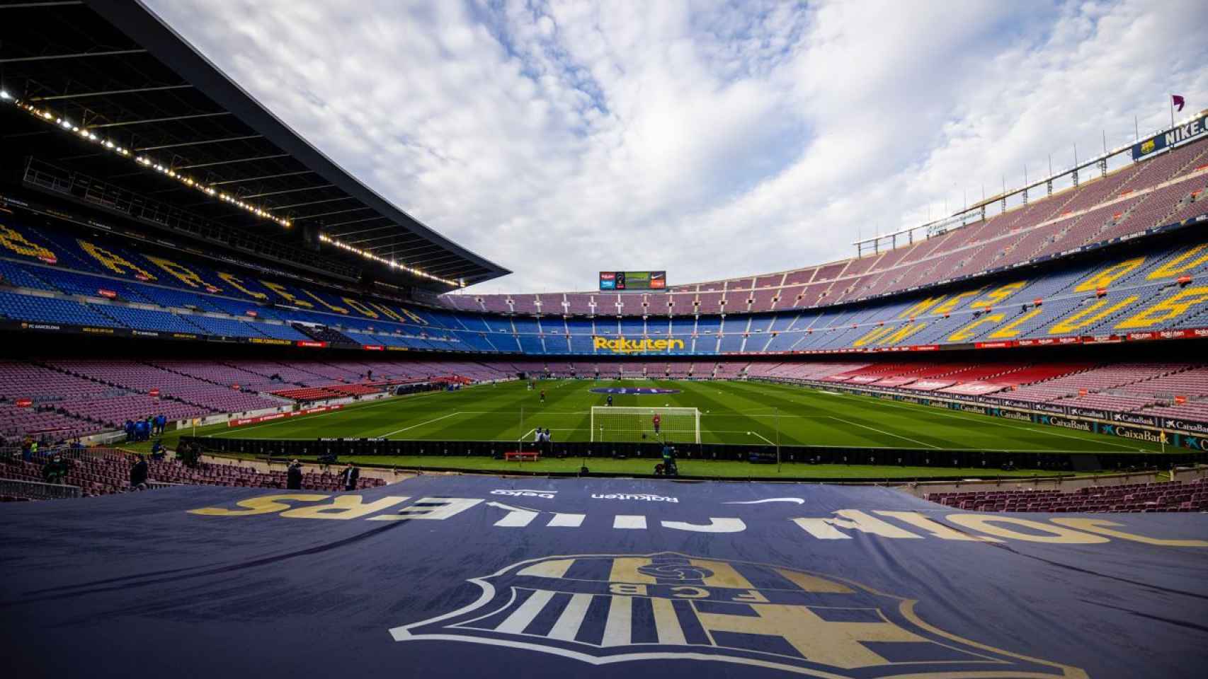 El Camp Nou en un día de partido