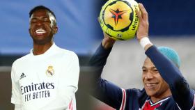 Vinicius Jr. y Kylian Mbappé, en un fotomontaje