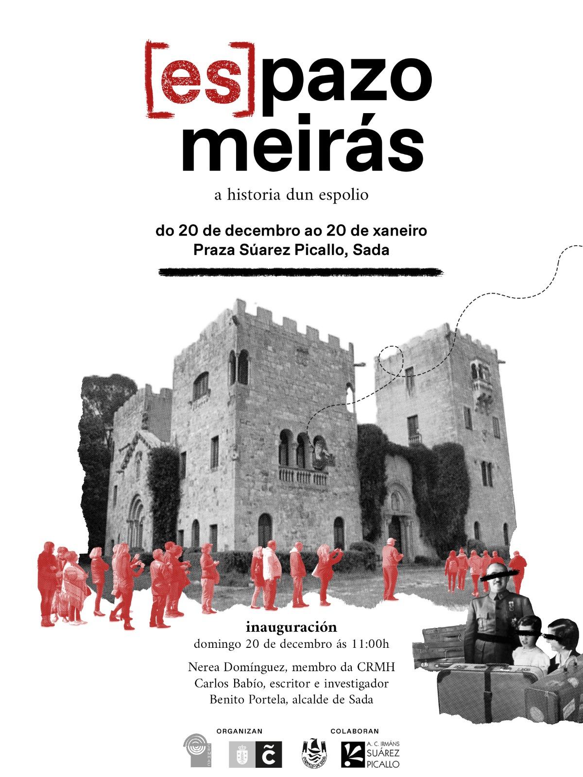 Cartel de la exposición ‘[ES]Pazo Meirás’ (Concello de Sada).