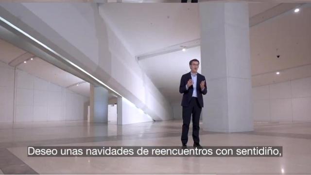 Una imagen del vídeo del PP de Galicia para felicitar la Navidad.