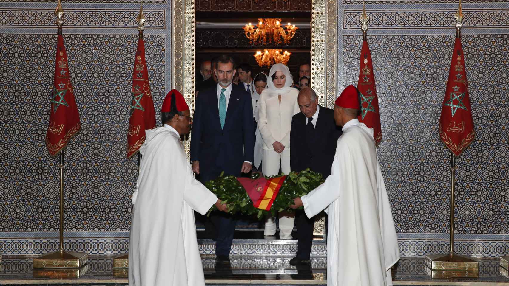 Los reyes en una visita oficial al Marruecos en 2019.