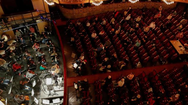 Un ensayo en el Liceo de Barcelona, en plena pandemia.