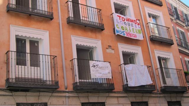 Foto de archivo de una vivienda okupada.