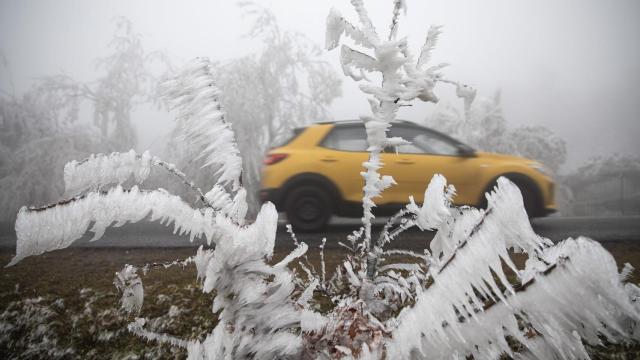 Heladas nocturnas y nieve en zonas de montaña. EFE