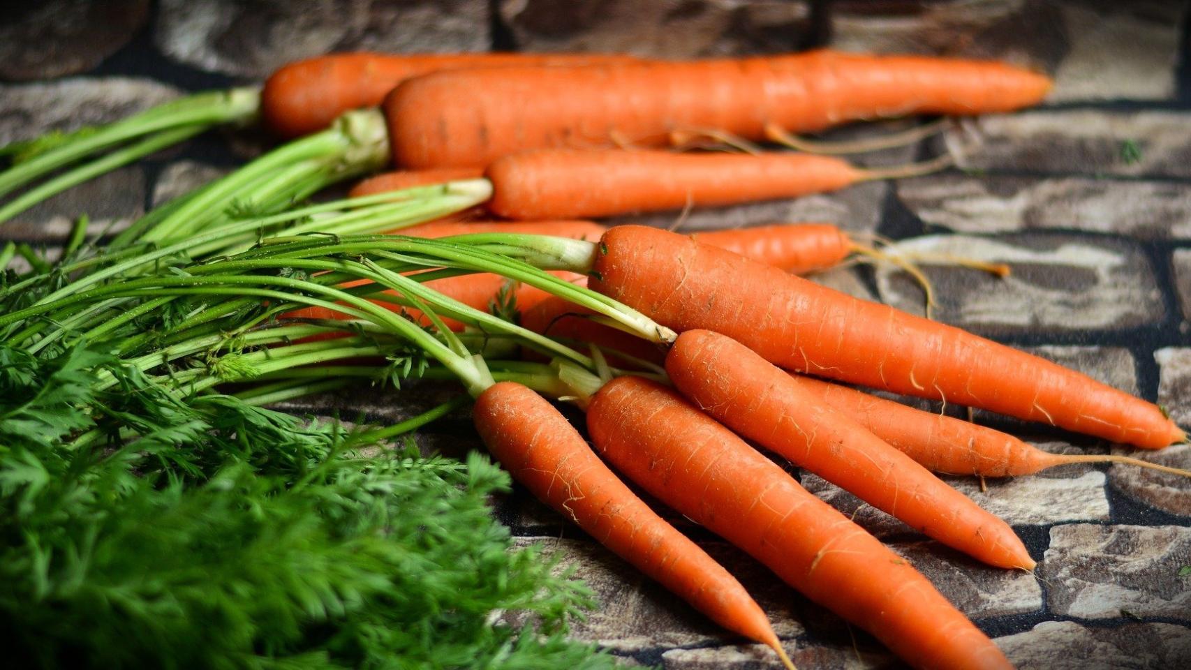 Un puñado de zanahorias.