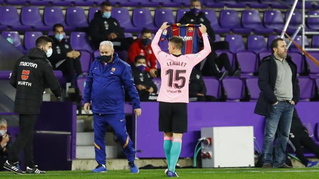 Bonito gesto de Lenglet dedicando su gol a Wagué