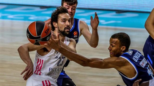 Sergio Llull, durante el Real Madrid - Alba Berlín de la Euroliga