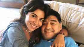 Gianinna Maradona junto a su padre, Diego Maradona