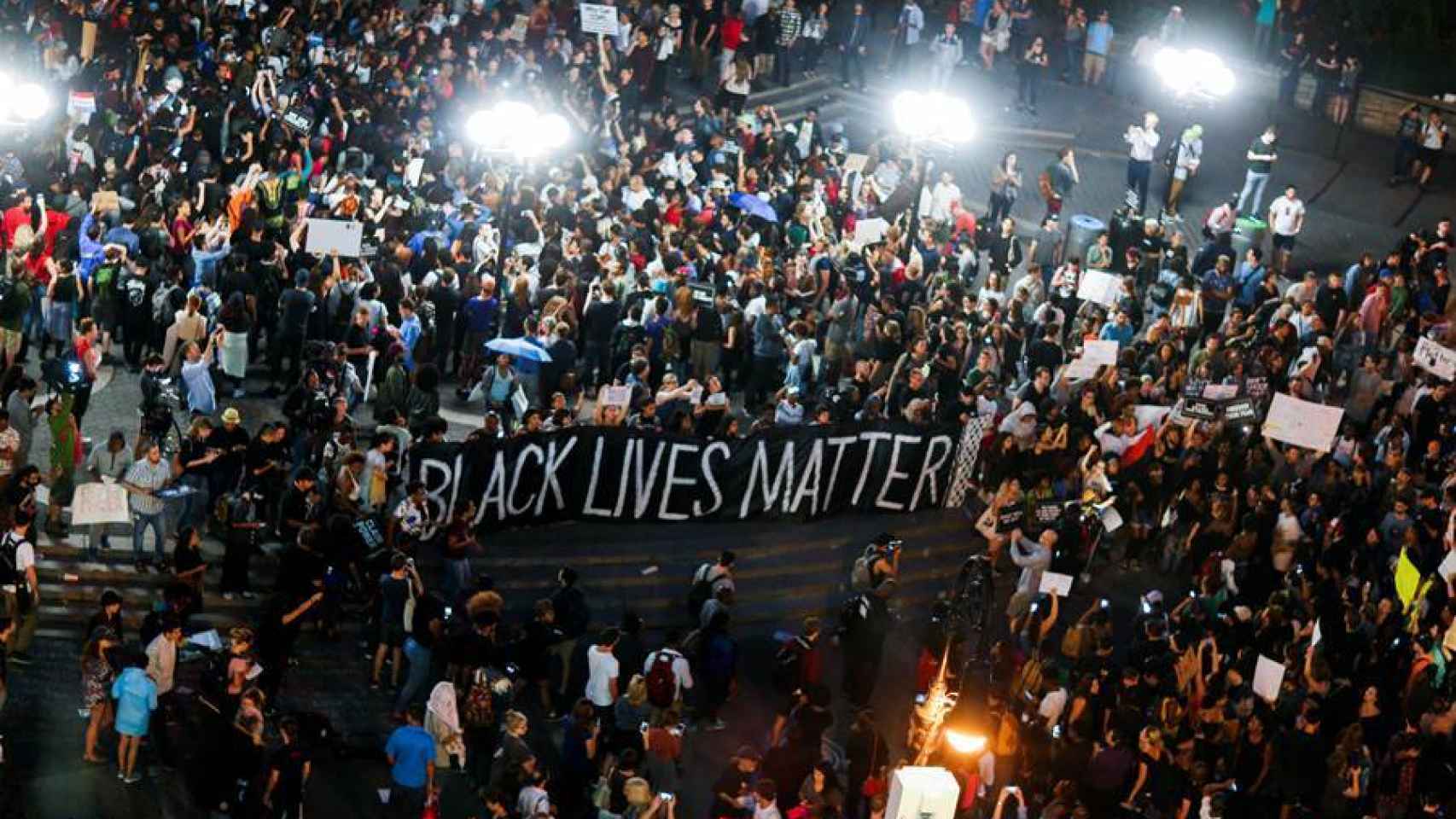 Una manifestación de Black Lives Matter.