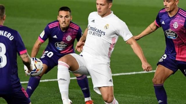 Luka Jovic, en un partido frente al Celta de esta temporada