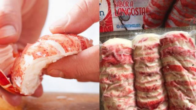 Cola de langosta vs cola de surimi.