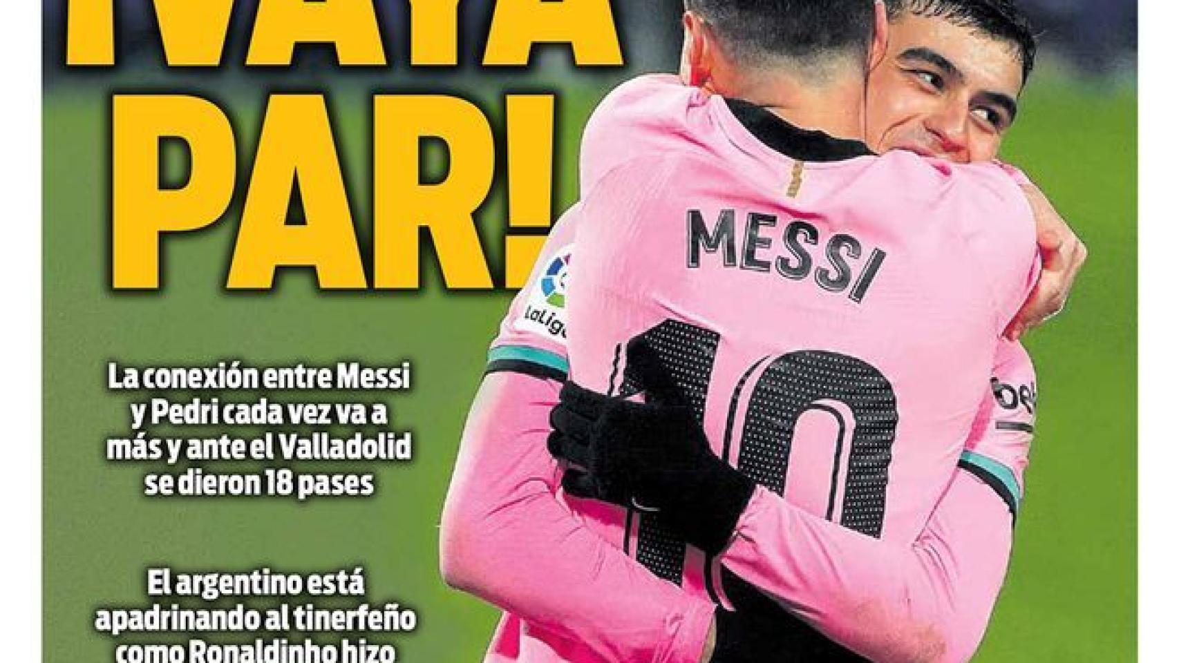 La portada del diario SPORT (24/12/2020)