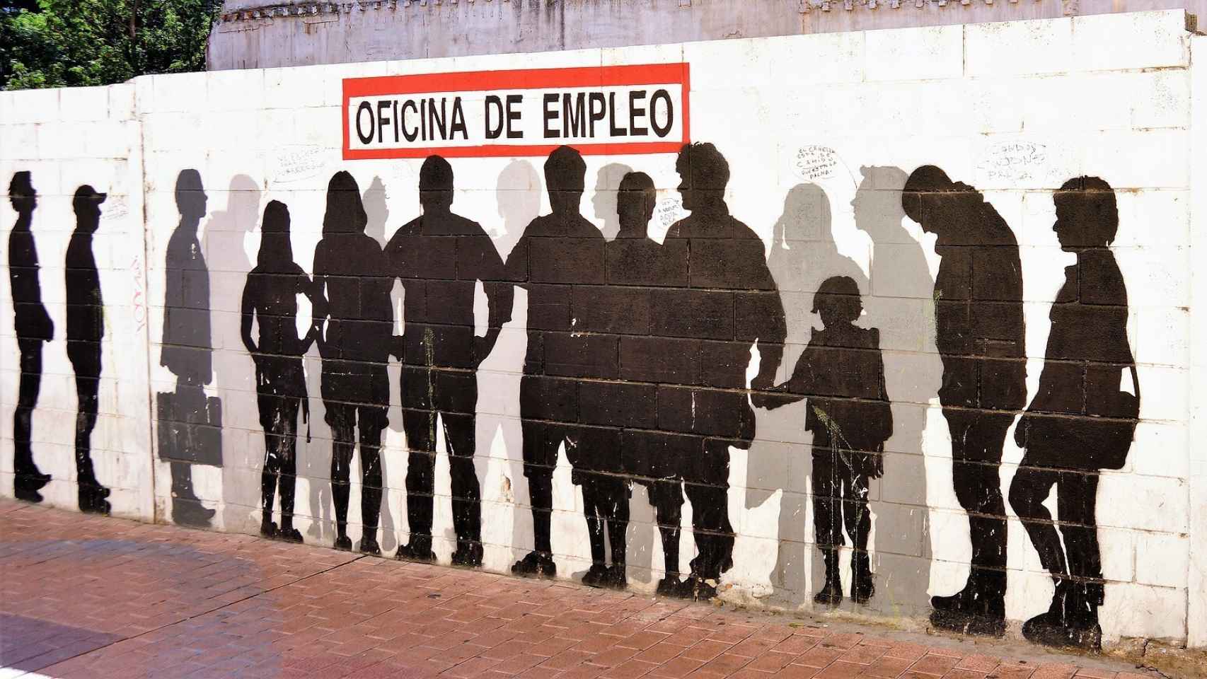 Mural sobre el desempleo. Pixabay