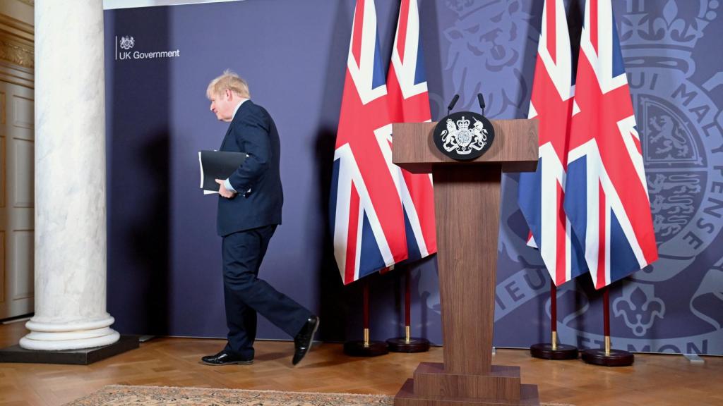 Boris Johnson tras anunciar el acuerdo comercial con la UE.