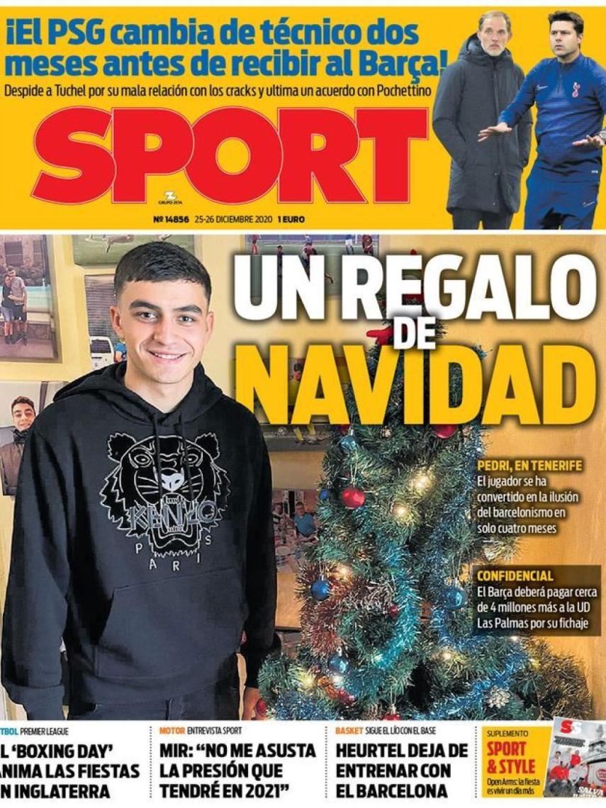 La portada del diario SPORT (26/12/2020)