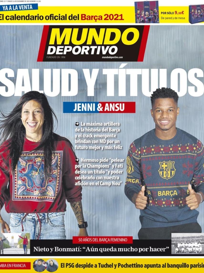 La portada del diario Mundo Deportivo (26/12/2020)