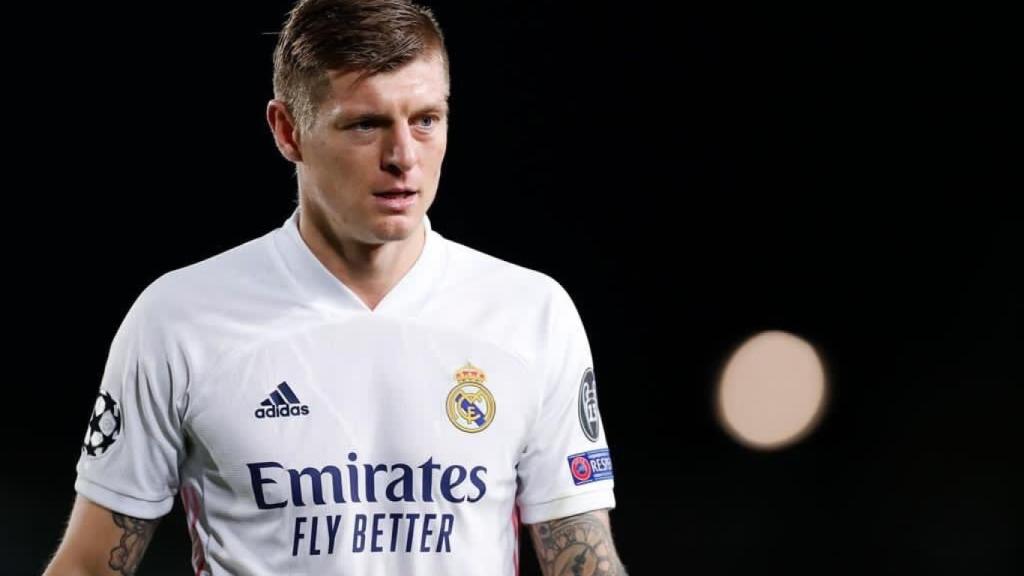 Toni Kroos en un partido de Champions con el Real Madrid