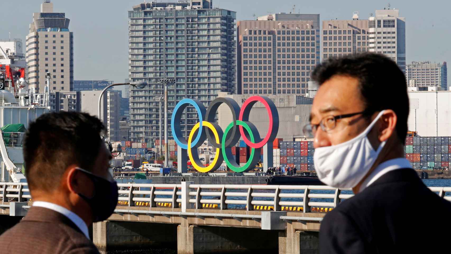 Los aros olímpicos fueron desmontados temporalmente el pasado mes de agosto.