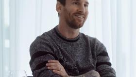 Leo Messi, durante la entrevista con Jordi Évole