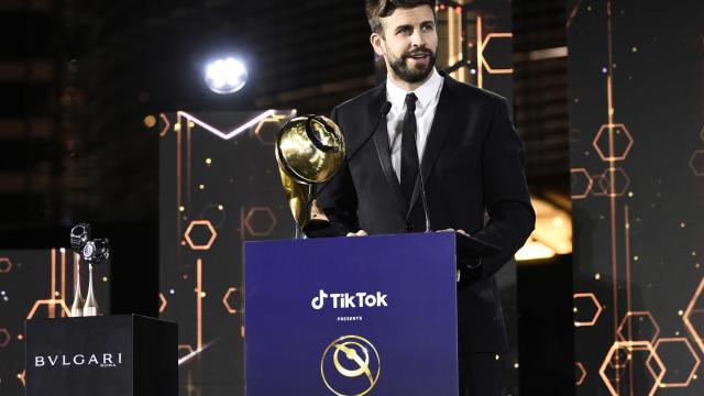 Gerard Piqué, en los Globe Soccer Awarrds 2020