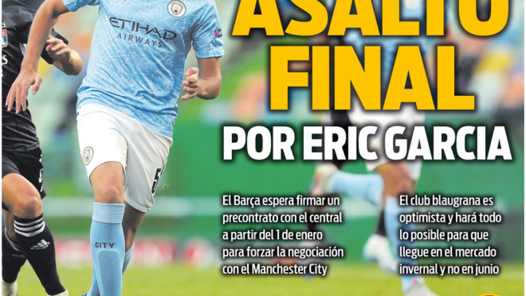 La portada del diario SPORT (27/12/2020)