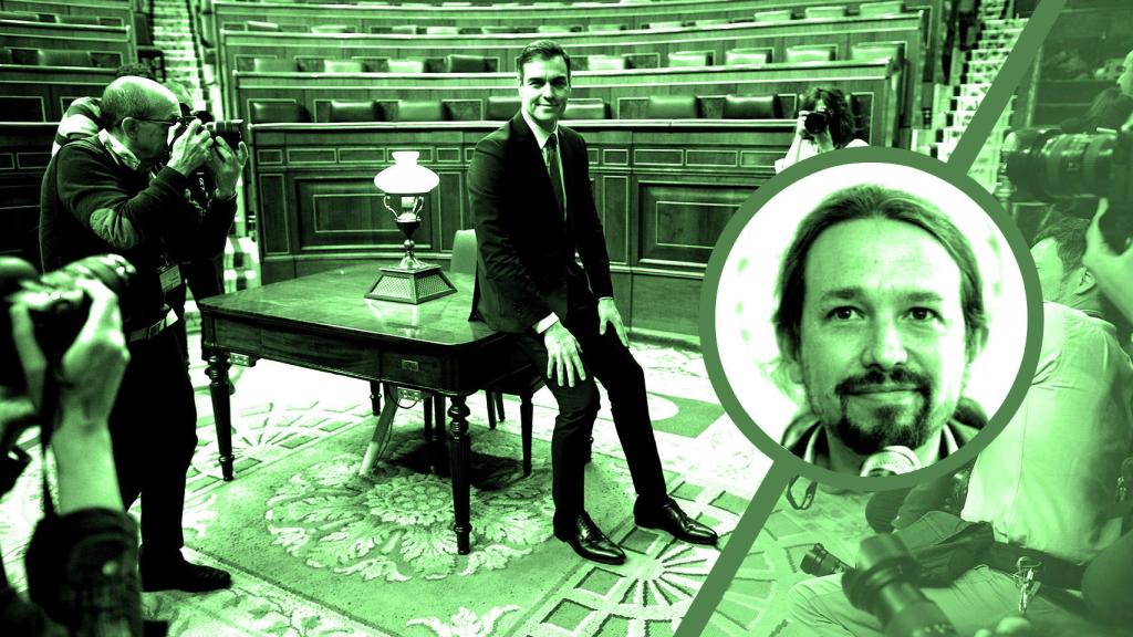 El presidente del Gobierno, Pedro Sánchez, y el vicepresidente, Pablo Iglesias.