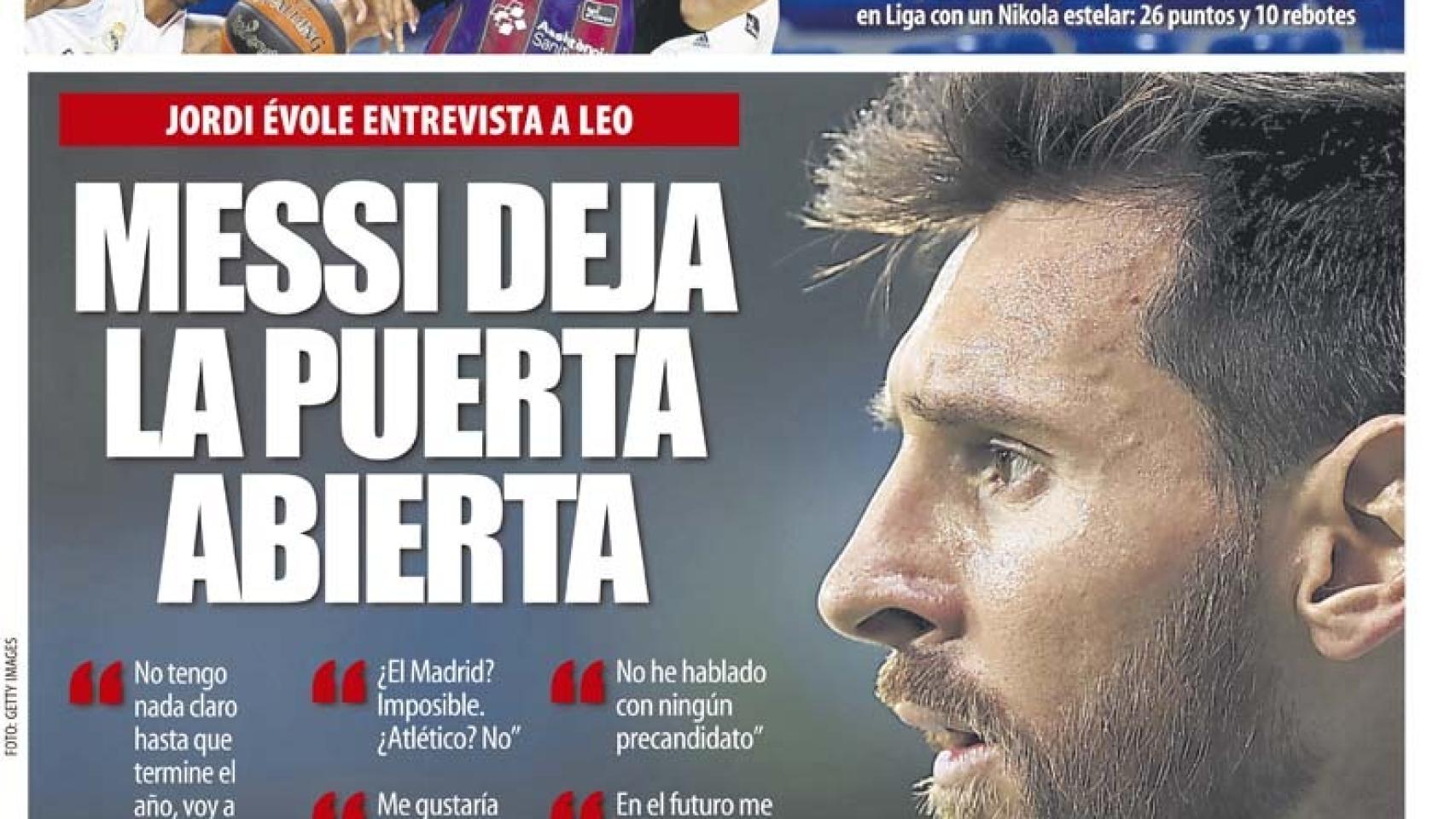 Portada Mundo Deportivo (28/12/20)