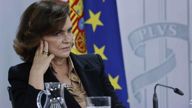 La vicepresidenta primera del Gobierno, Carmen Calvo.