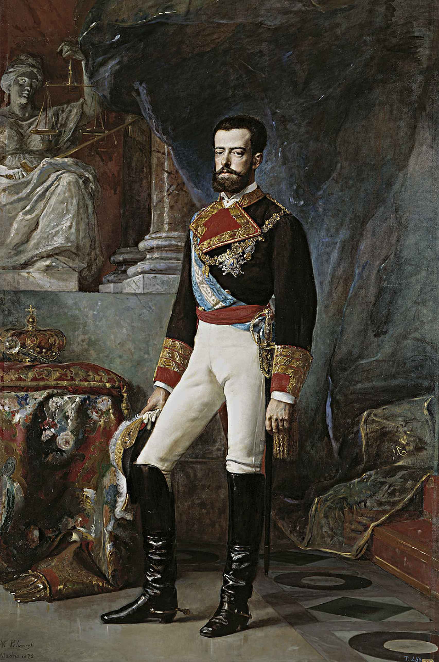 Retrato de Amadeo I de España.