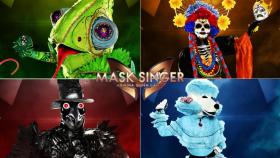 Los cuatro finalistas de 'Mask Singer' (Atresmedia)