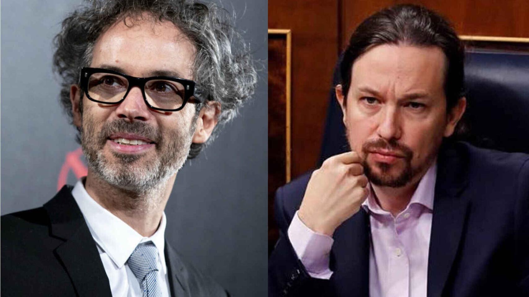 James Rhodes y Pablo Iglesias en un fotomontaje.