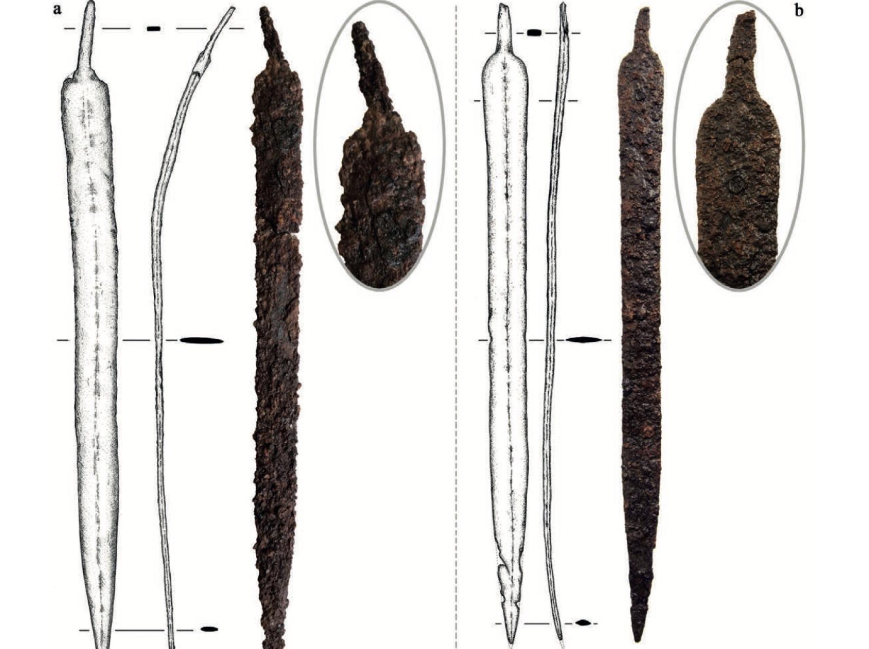 Espada encontrada en el yacimiento de Libisosa.