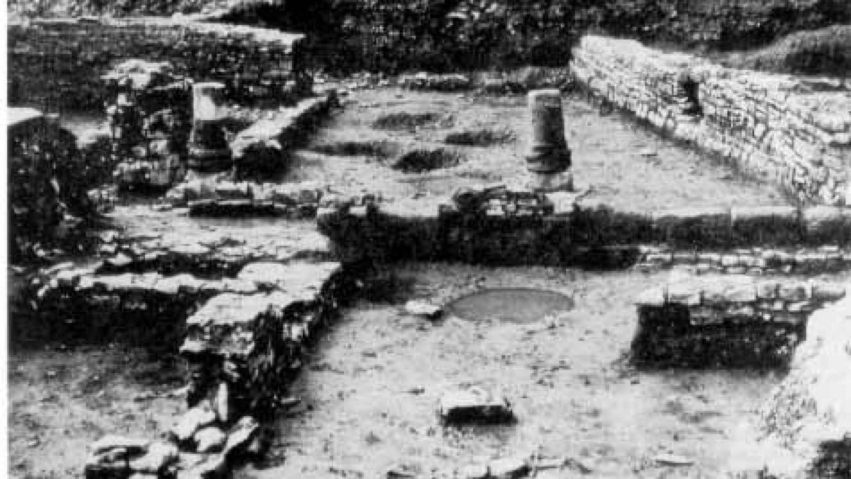 Restos del Macellum hallado en las excavaciones de 1972 en el Arcedianato.