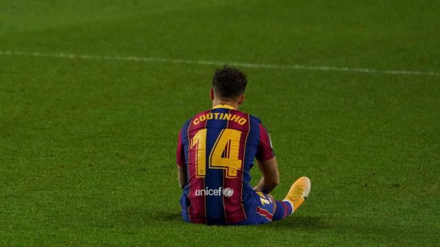 Philippe Coutinho, durante el partido frente al Eibar