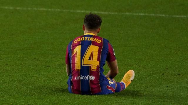 Philippe Coutinho, durante el partido frente al Eibar