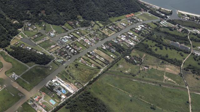 Toma aérea de la mansión alquilada por Neymar