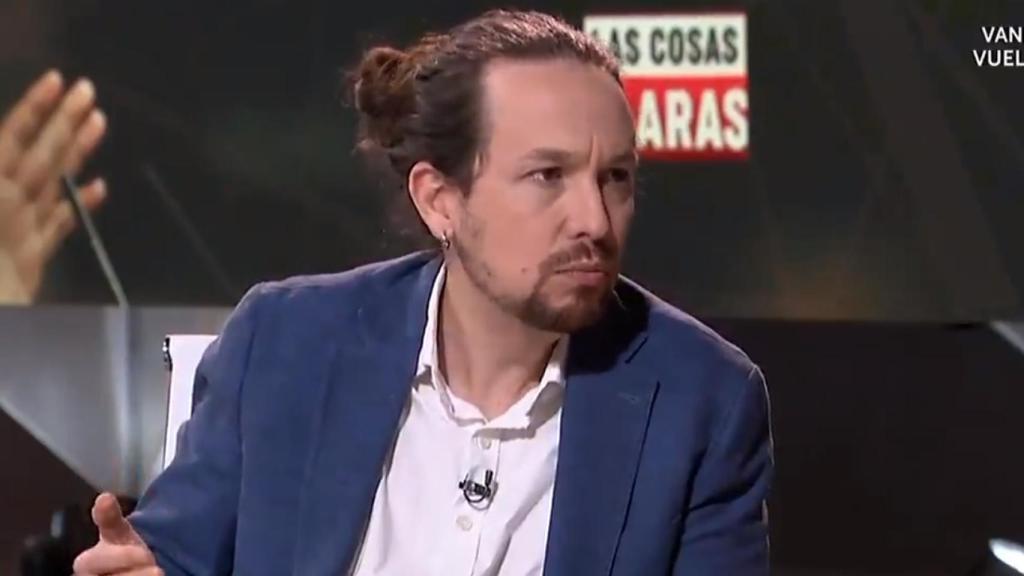 Pablo Iglesias este miércoles en una entrevista en La 1.