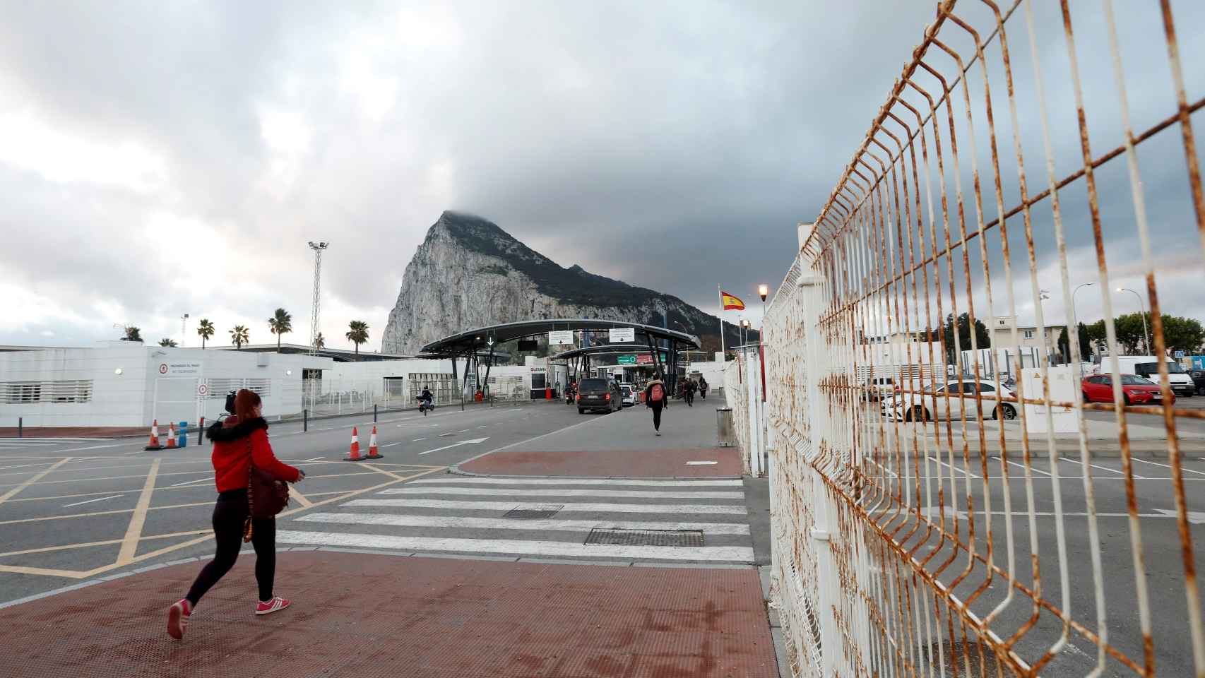 La frontera de Gibraltar con La Línea de la Concepción (Cádiz).